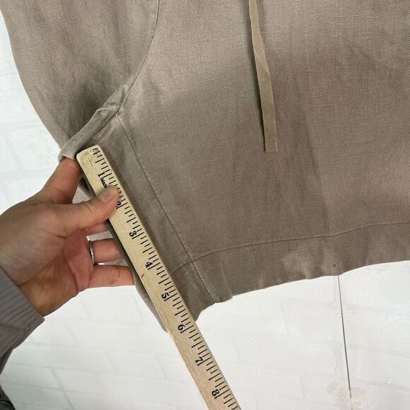 J Jill Women’s linen shorts size 8 light brown summer - Picture 7 of 16